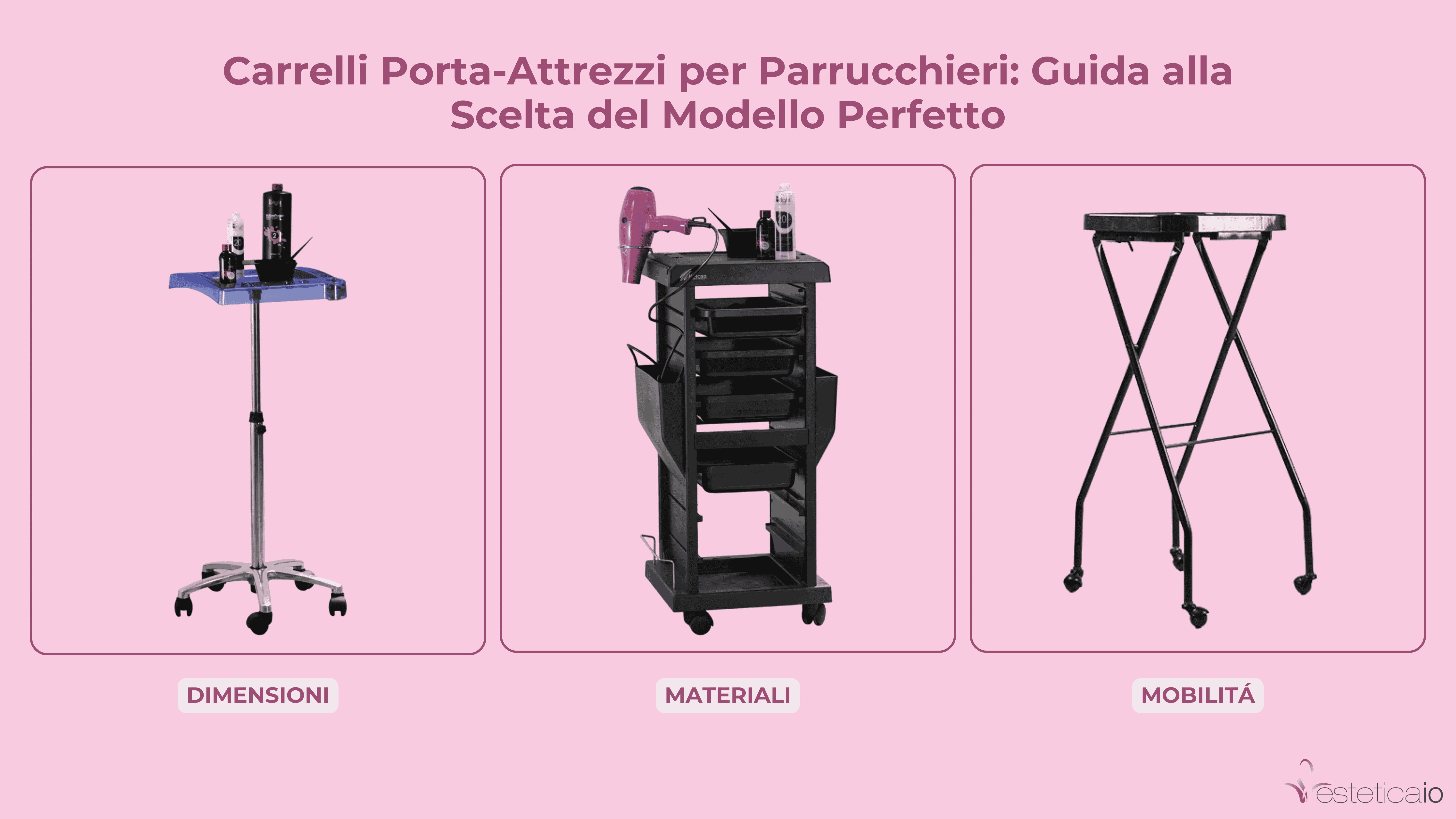 Carrelli Porta-Attrezzi per Parrucchieri: Guida alla Scelta del Modello Perfetto